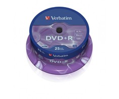 Verbatim Dvd+r 16x 4.7gb 25p cb 43500
