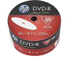 Verbatim Hewlett Packard (HP) HP DVD-R 4,7 GB 16x50 vnt (HPP1650-)