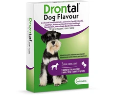 Vetoquinol drontal tabletės nuo kirminų šunims iki 10 kg