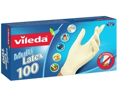 Vileda Multi Latex 100 Disposable pirštinės rusvai gelsvas 100 pc(s)