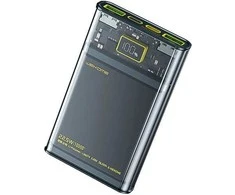 WEKOME WP-321 Vanguard serija – maitinimo blokas 20000 mAh Super Charging PD 20W + QC 22.5W (juodas / skaidrus)