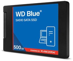 Western Digital WD Mėlyna SA510 SATA SSD in a 7 mm/2.5-inch enclosure 500 GB (WDS500G5B0A-00LMP0)