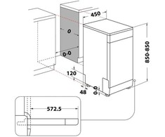 Whirlpool Indaplovė wsfo3o34pfx