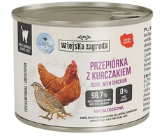 Wiejska Zagroda Konservai katei putpelės su vištiena (suaugusiam) 180g