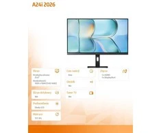 Xiaomi Monitorius A24i 202 | 24 " | IPS | FHD | 16:9 | 144 Hz | 6 ms | 1920 x 1080 pikselių | 300 cd/m² | HDMI jungtys quantity 1