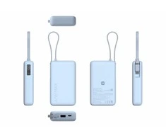 Xiaomi 67W išorinė baterija 10000 (integruotas laidas) | 10000 mAh | Ice Mėlyna