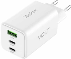 Yenkee Įkroviklis jungiama į tinklą 3xusb 65w 3,24a power delivery 3.0 qc4.0