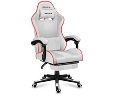 Žaidimų kėdė huzaro force 4.7 rgb baltas