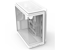 Zalman P60 vidutinio dydžio bokšto korpusas su 5 ARGB ventiliatoriais, baltas