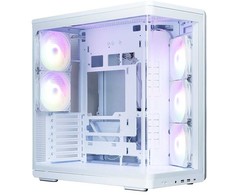 Zalman P60 vidutinio dydžio bokšto korpusas su 5 ARGB ventiliatoriais, baltas
