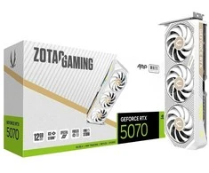 Vaizdo plokštė zotac gaming geforce rtx 5070 12gb amp baltas