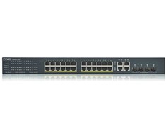 Šakotuvas Zyxel Jungiklis gs1920-24hpv2 28port 24xgb ir 4xgb 375w poe nebulaflex cloud