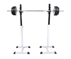 Štangos-pritūpimų stovas su štanga ir hantelių rinkiniu, 30,5kg