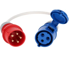 3 fazių adapteris su 1 Fazės kištuku