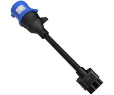 Tesla adapteris 32A Schuko tipo ( į 220V 7kw mėlynos spalvos rozete)
