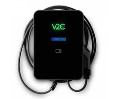 V2C Trydan krovimo stotelė 22kW su ekranu, 3 fazių, Type 2 kabelis (10m), dinaminis balansavimas