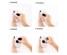 Popsockets Air Vent Mount juodos spalvos 802693