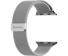 Išmaniojo laikrodžio dirželis SwitchEasy Mesh skirtas Apple Watch 42/44/45 mm, sidabrinis