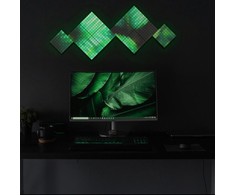 Išmaniosios LED plokštės Twinkly Squares (1 pagrindinė plokštė + 5 prailginimai) RGB, daugiaspalvės