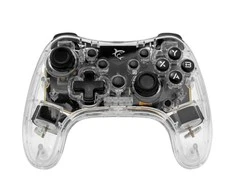White Shark „Baltas Shark Baltas Shark GAMEPAD LEGION“ belaidis valdiklis, skirtas asmeniniams kompiuteriams, PS3/PS4, „Android“, „IOS“, permatomas (GPW-8039)