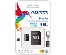 Atminties kortelė ADATA | Premier UHS-I | 16 GB | Micro SDHC | Flash atminties klasė 10 | SD adapter