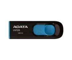 Atmintukas Adata UV128 64GB Juodas/Mėlynas