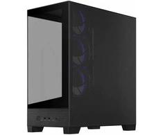 ASUS A31 PLUS TG ARGB kompiuterio korpusas Midi Tower su skaidriu šoniniu langu, suderinamas su ATX / BTX / MicroATX / Mini-ITX, juodos spalvos