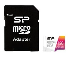 SILIKONIO MAITINIMO KOMPIUTERIS &amp; COMMUNICAT SILICON POWER atminties kortelė Elite Micro SDXC 128GB UHS-I A1 V10