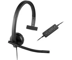 Universalios ausinės Logitech H570e, Mono, su mikrofonu, USB jungtis