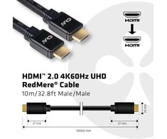 CLUB 3D HDMI 2.0 4K60Hz RedMere laidas 10m