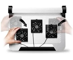 Cooler Master NotePal U3 Plus nešiojamojo kompiuterio aušintuvas iki 19" 1,1kg, Juodas, 435 x 333 x 76 mm
