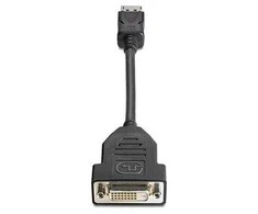 Hewlett Packard (HP) HP DisplayPort į DVI-D adapteris 1 x 20 kontaktų DisplayPort M 1 x 24 kontaktų DVI-D F Juoda