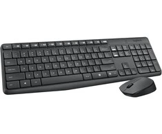 Belaidis klaviatūros ir pelės rinkinys Logitech MK235, US išdėstymas