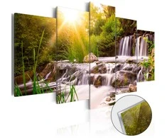 Artgeist Akrilo stiklo paveikslas - Forest Waterfall
