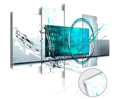 Artgeist Akrilo stiklo paveikslas - Turquoise Expression