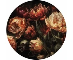 Artgeist Apvalus fototapetas - Blooming tulips