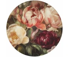 Artgeist Apvalus fototapetas - Charismatic peonies
