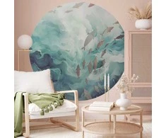Artgeist Apvalus fototapetas - Fish in the ocean