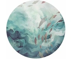 Artgeist Apvalus fototapetas - Fish in the ocean