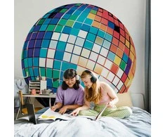 Artgeist Apvalus fototapetas - Mėlyna disco ball