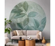 Artgeist Apvalus fototapetas - Mint leaves: large botanical motif