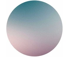 Artgeist Apvalus fototapetas - Nostalgic gradient – gradient composition in muted colours