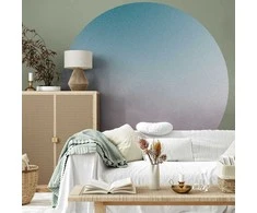 Artgeist Apvalus fototapetas - Nostalgic gradient – gradient composition in muted colours