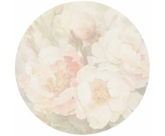 Artgeist Apvalus fototapetas - Peonies in the mist