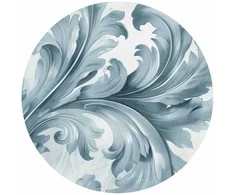 Artgeist Apvalus fototapetas - Stone ornament in baroque style