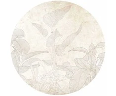 Artgeist Apvalus fototapetas - Subtle exotic plants