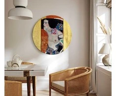 Artgeist Apvalus paveikslas ant drobės - Gustav Klimt – Judith II;