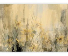 Artgeist Fototapetas - A touch of summer - floral motif with a meadow full of yellow flowers and grasses