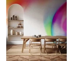 Artgeist Fototapetas - Abstraction - Strong Colors of Irregular Shapes - Multicolor