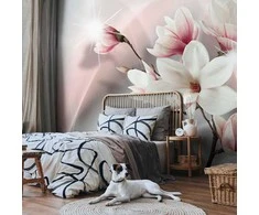 Artgeist Fototapetas - Baltas magnolias